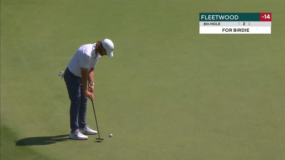 "That was in until you opened your mouth" 😒 "Sorry" 🫣 So clooose to birdie for Tommy Fleetwood!