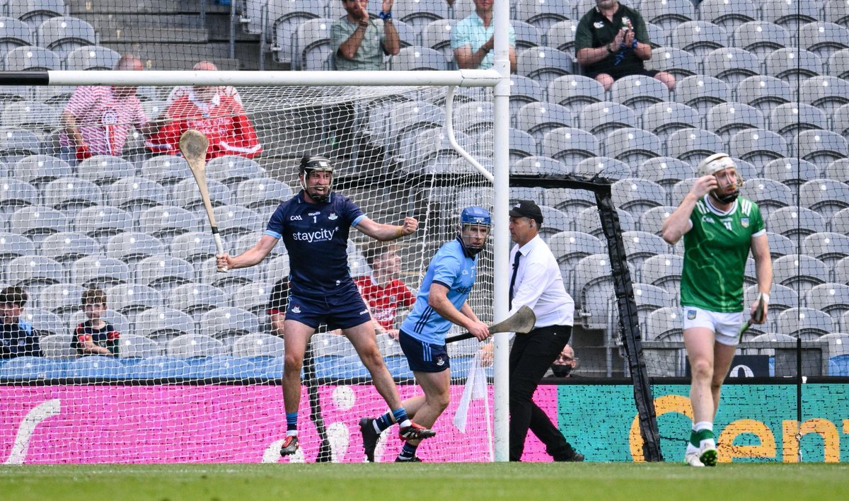 🚫 No way through 🚫 What a save from Seán Brennan to help our Senior Hurlers beat Limerick & set up an All-Ireland Semi-Final in two weeks time 🔥 #UpTheDubs