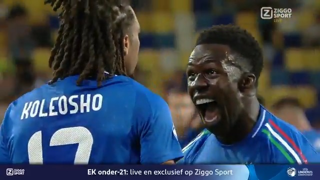BOEM! 🇮🇹 Luca Koleosho schiet Italië na een klein uur voetballen op voorsprong ✨ #ZiggoSport #U21EURO #GERITA