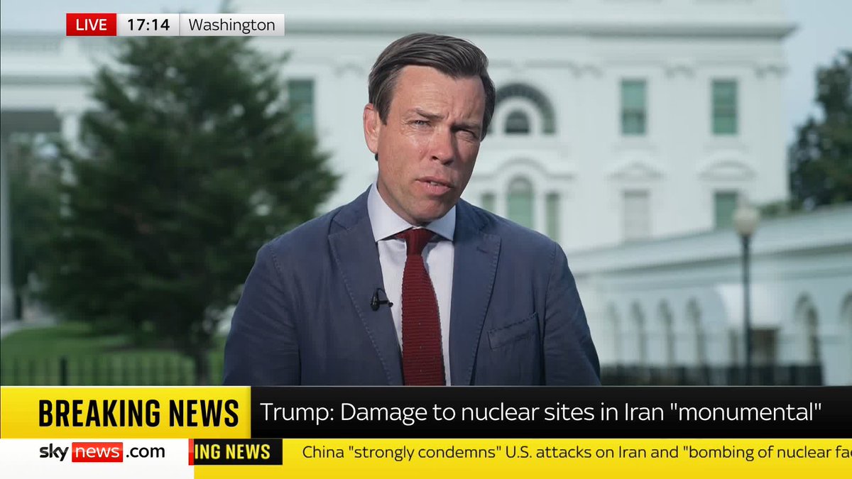 US President Donald Trump has shared a message on Truth Social stating that the current Iranian regime is "unable to make Iran great again". Mark Stone has the latest ⬇️ Israel-Iran live updates: 📺 Sky 501, Virgin 602, Freeview 233 and YouTube