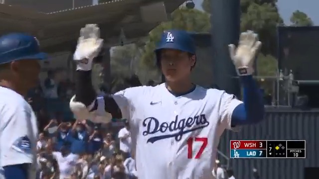 ¡Shohei limpió las bases!