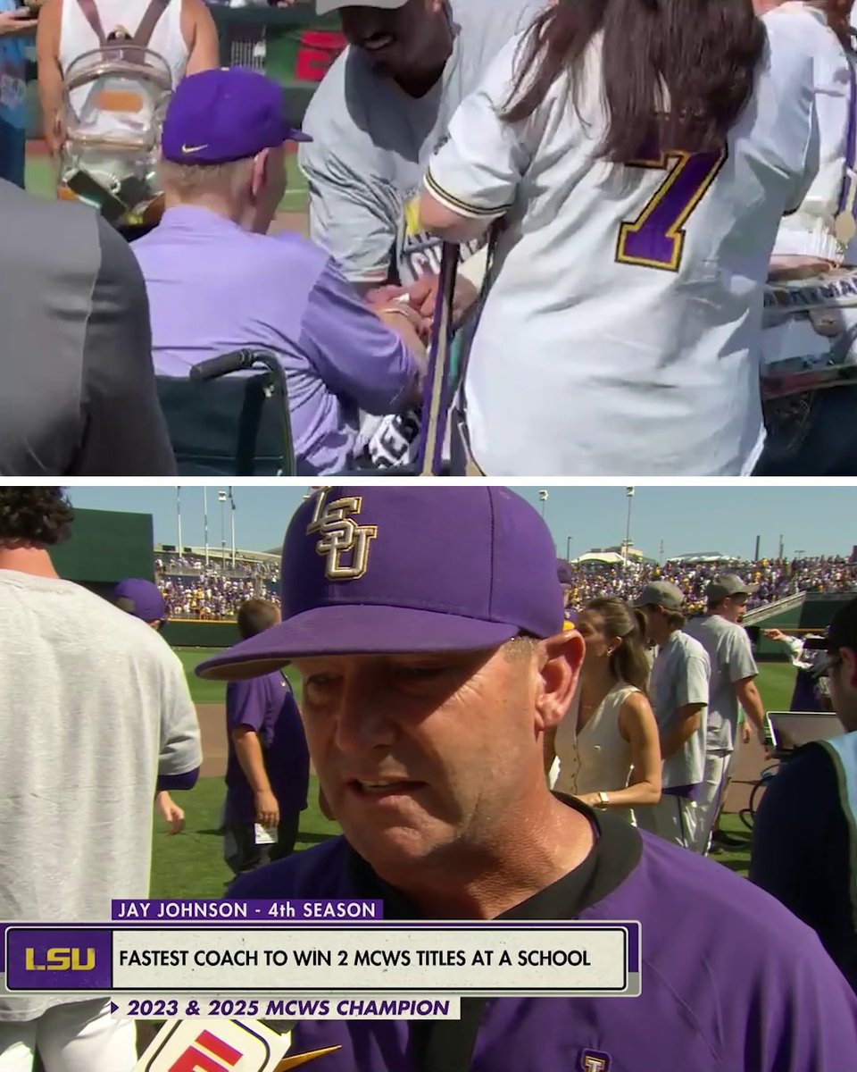 Legend Skip Bertman watching LSU Baseball become MCWS champions 💛
