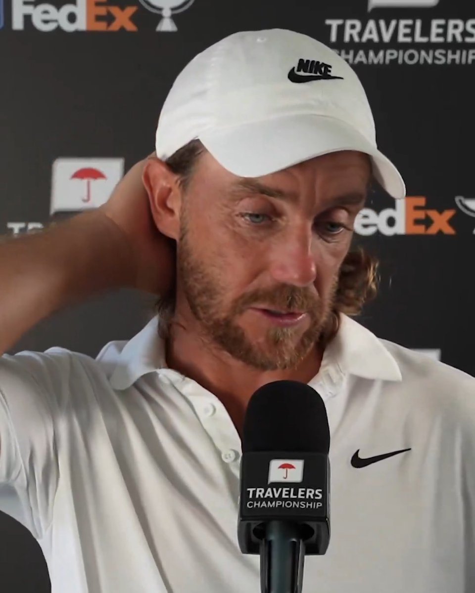 Tommy Fleetwood addressed the media after his tough loss at the Travelers Championship.