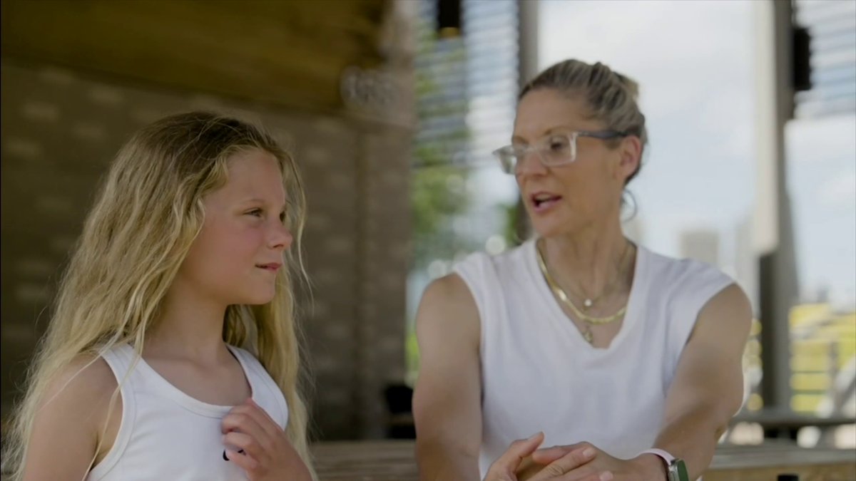 Jenny Boucek's daughter gets to watch mom coach in a Game 7 of the #NBAFinals ❤️ 📺 NBA Finals Game 7 on ABC/ESPN+