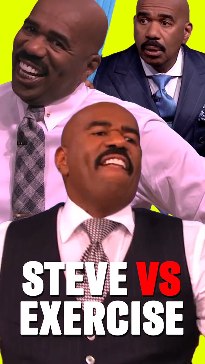#SteveHarvey vs Exercise 😂😂😂