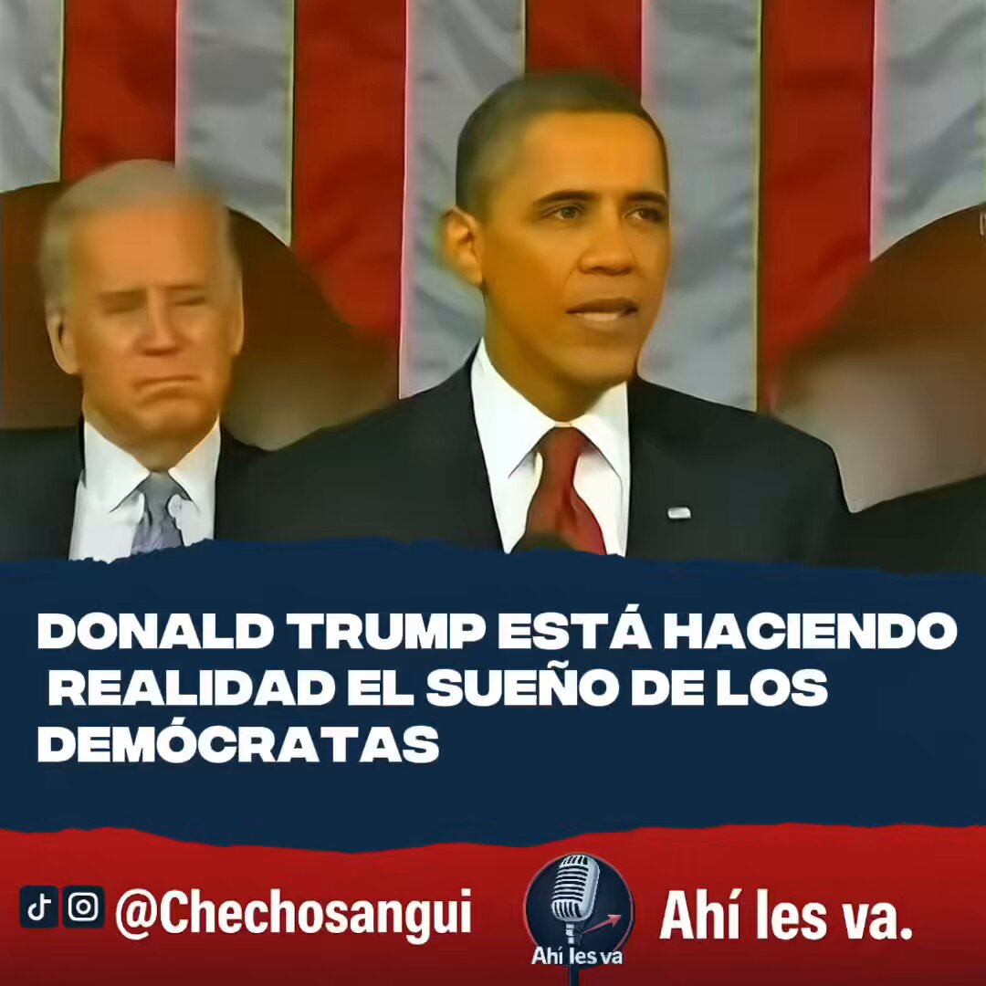 Donald Trump haciendo realidad del sueño de los demócratas.