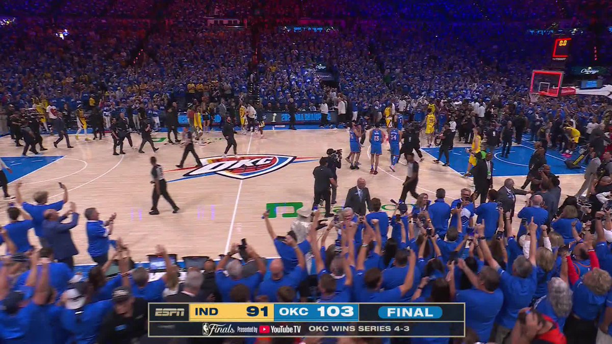 THE BUZZER SOUNDS ON OKC'S CHAMPIONSHIP SEASON ⚡️🏆