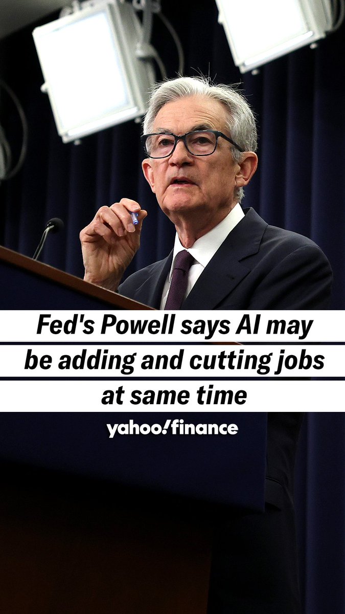 "They say what you're seeing now, compared to what you'll see in two years, is going to be very different and even more effective," Fed Chair Powell says on AI.
