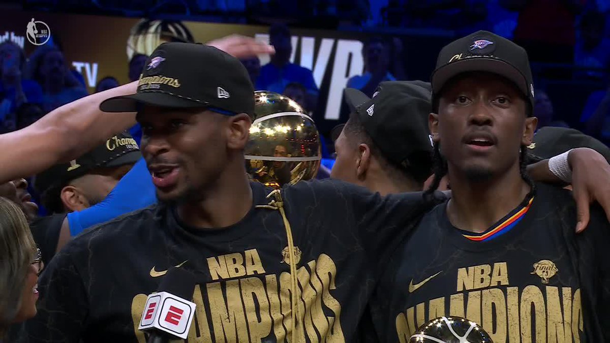 "This is just as much my MVP as it is his." —Shai giving JDub his flowers 👏