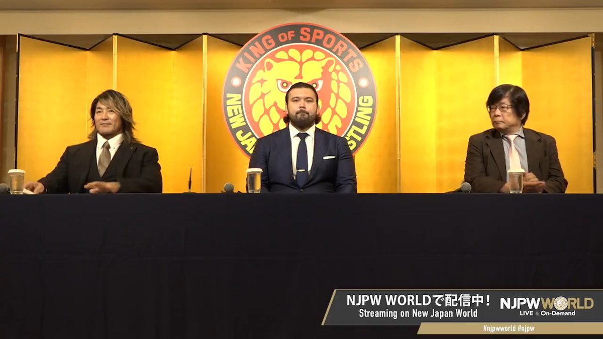 緊急会見‼️ 東京五輪柔道男子100kg級 金メダリスト ウルフアロン電撃入団‼️ 視聴無料⏩ #NJPW #njpwworld
