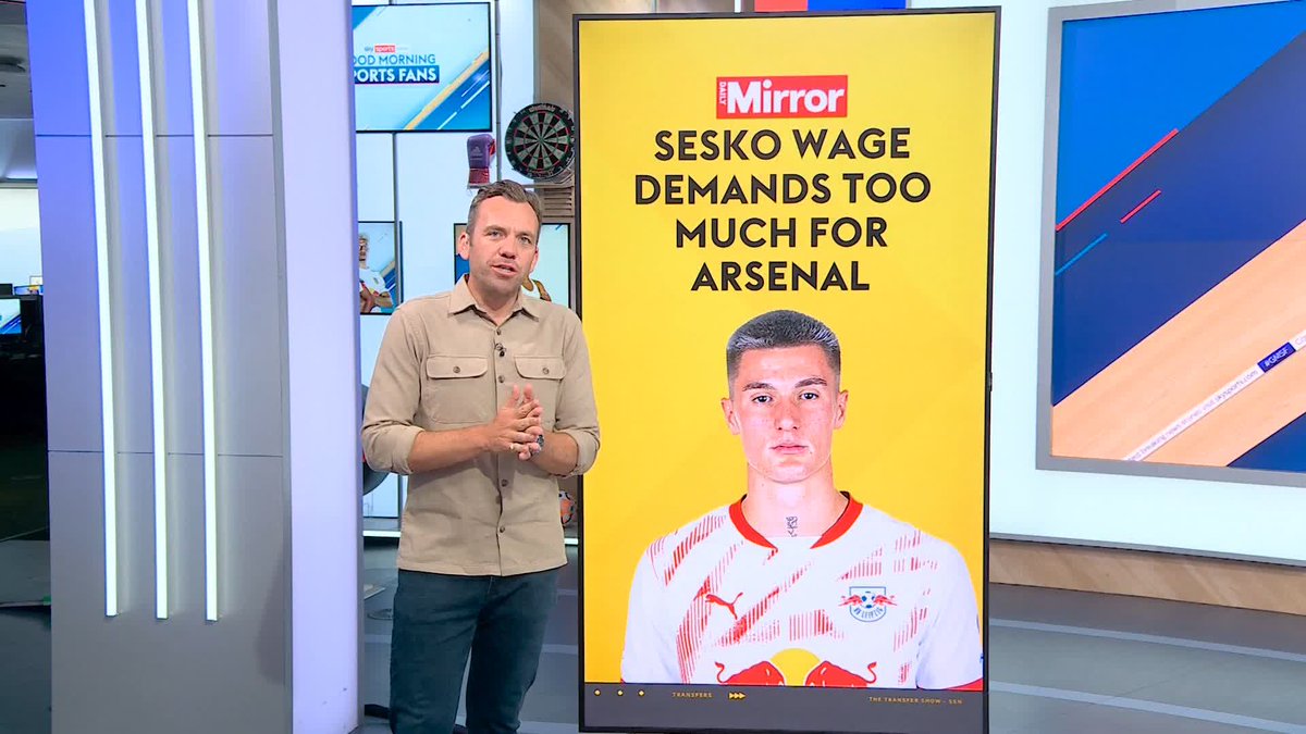 The Mirror are reporting Arsenal could back out of a deal for Benjamin Sesko due to his wage demands 🔴 The Daily Mail say Bayern Munich are lining up a move for Gabriel Martinelli.