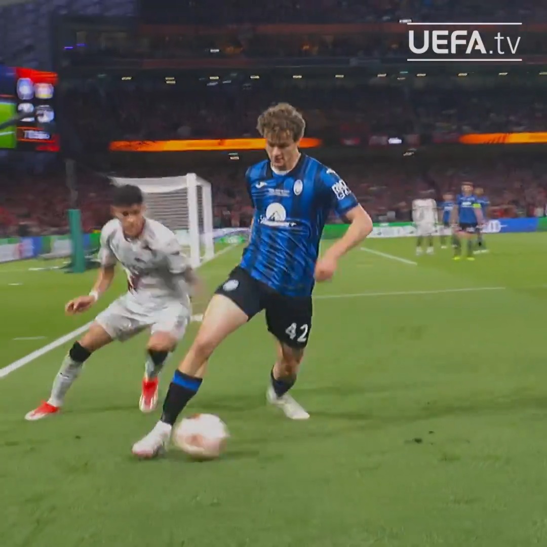 Giorgio Scalvini v Wirtz in the Europa League #NUFC