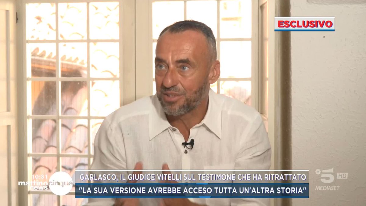 #Garlasco, parla il giudice Vitelli sul testimone che ha ritrattato "La sua versione avrebbe acceso tutta un'altra storia" #Mattino5
