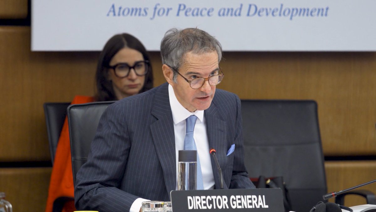 IAEA Director General @RafaelMGrossi addressed the Board of Governors this morning at an emergency meeting regarding the situation in Iran.