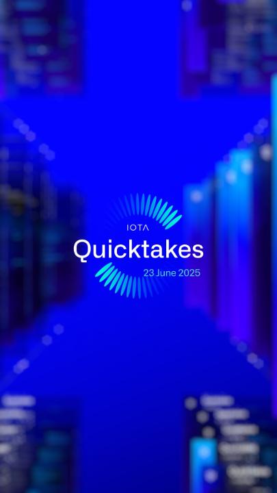 [IOTA Quicktakes] Time for our regular sprint through the week’s biggest ecosystem news. This week: ✅ #IOTA joins CryptoUK 🇬🇧 ✅ IOTA Gas Station Alpha is live ✅ New Buildsphere episode with DeFa 👾 Watch the video Let’s go!🧵👇