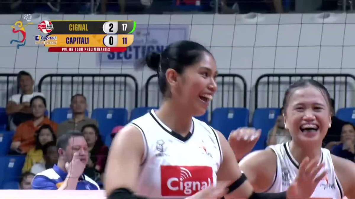 ROCKET JESSA LAUNCHES 🚀 Rookie Jessa Ordiales breaks through with clutch points in the latter part of Set 3, keeping the Cignal HD Spikers in firm control against the Capital1 Solar Spikers in the 2025 PVL on Tour! #PVL2025 #TheHeartofVolleyball