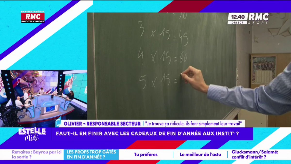🧑‍🏫 Cadeaux de fin d’année aux instit’ : faut-il en finir ? 📞 Olivier : "Je ne participe à aucun cadeau ! Les instituteurs sont payés pour le travail qu'ils font... pourquoi leur offrir un cadeau ? Quand je prends l'avion, pourquoi on applaudit le pilote ?" #EstelleMidi
