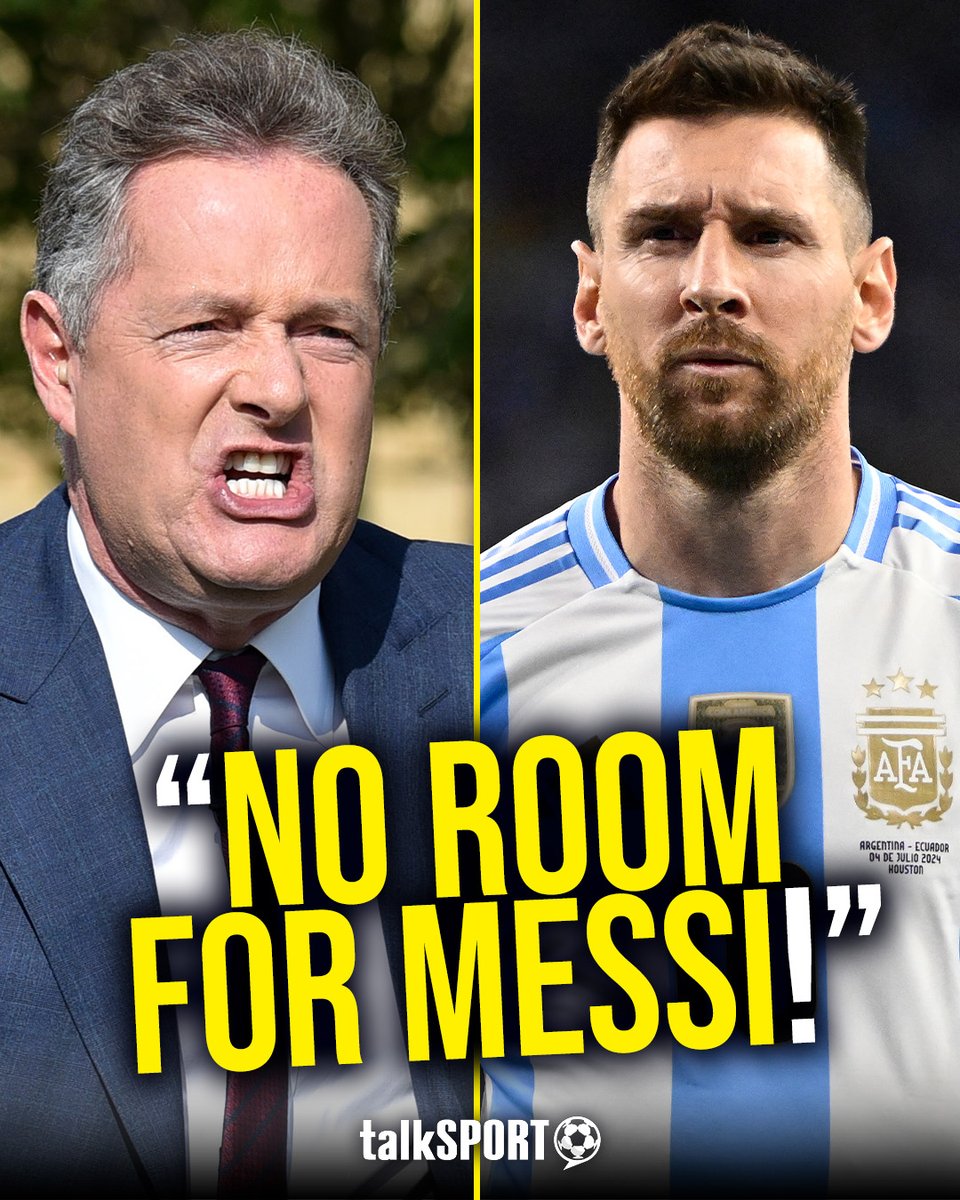 ❌ "There's no room for Messi!" 🤷‍♂️ "The moment he didn't have superstars around him, he was never the same!" Piers Morgan explains why Lionel Messi doesn't make his all-time World XI! 🤯