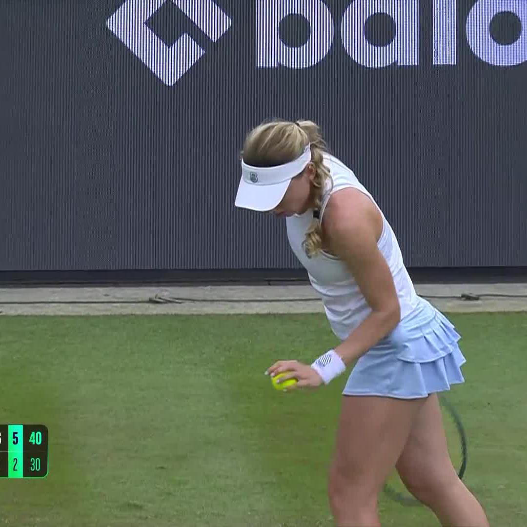 smooth sailing ⛵️ Ekaterina Alexandrova moves past Bencic in straight sets, 6-1, 6-2. #BadHomburgOpen