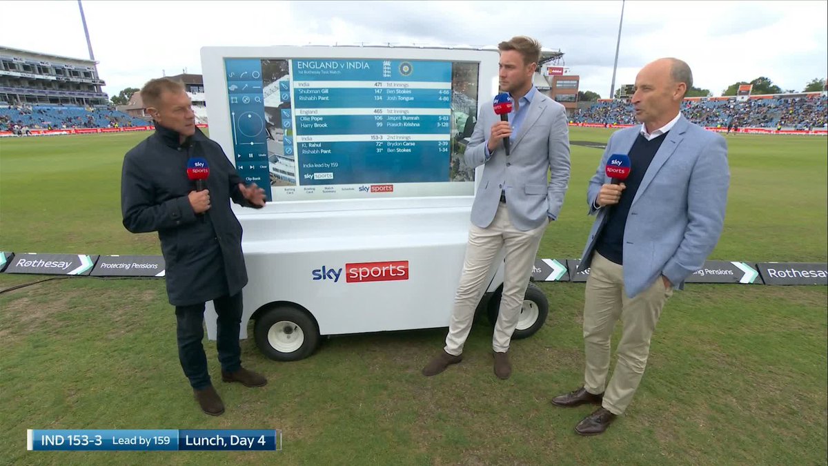 "Dinesh Karthik summed up this Rahul-Pant partnership pretty well when he said classical music from one end and hip-hop from the other." Nasser Hussain on the tempo of India's innings 🕺