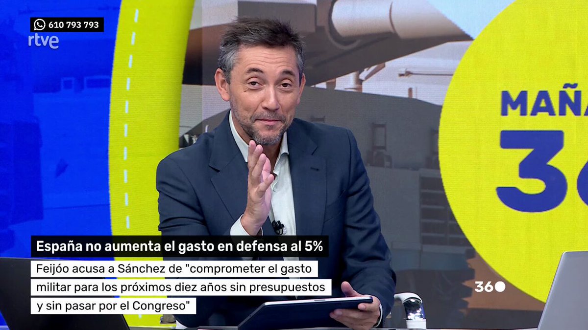 🔵España no aumenta el gasto el defensa al 5 % Javier Ruiz #Mañaneros23J