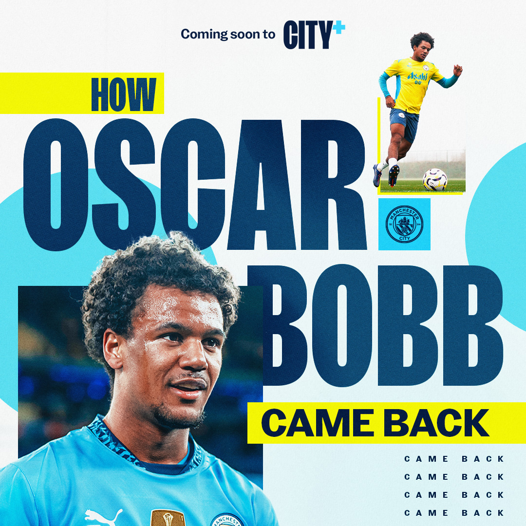How Oscar Bobb Came Back 💫 An access all areas documentary charting Oscar’s powerful comeback from injury. Coming soon to CITY+ 🎥