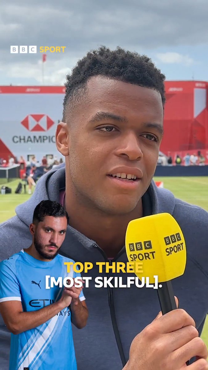 "Top signing. World class." 😍 Tennis player and Lyon fan Giovanni Mpetshi Perricard says Manchester City have signed one of the "top three" most skilful players in the world in Rayan Cherki.