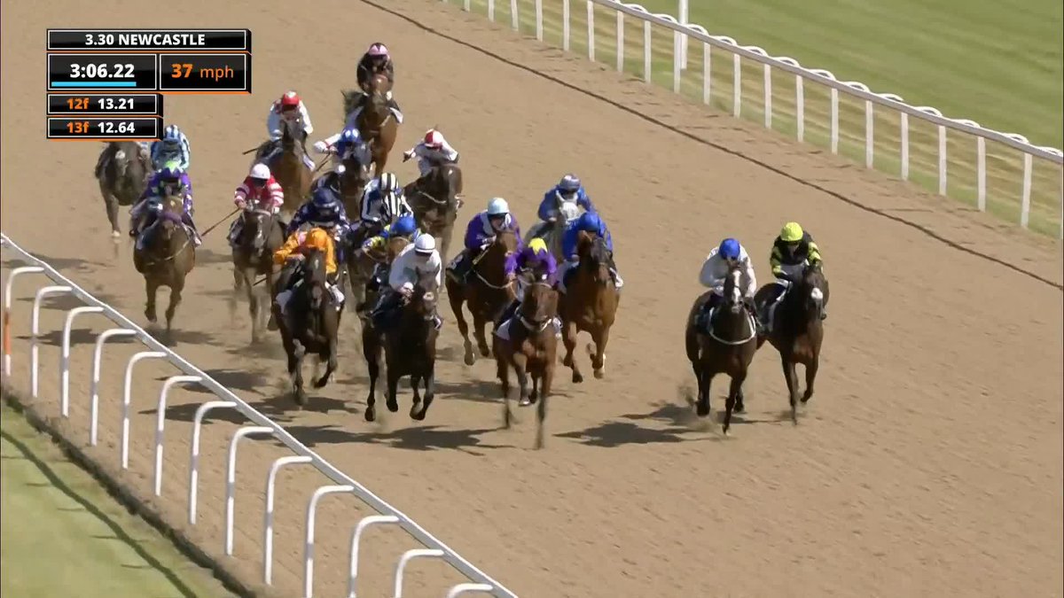 "One of the great weight-carrying performances!" 💪 How good was this from Trueshan in the Northumberland Plate? 🍽️ #ITVRacing | Newcastle Racecourse