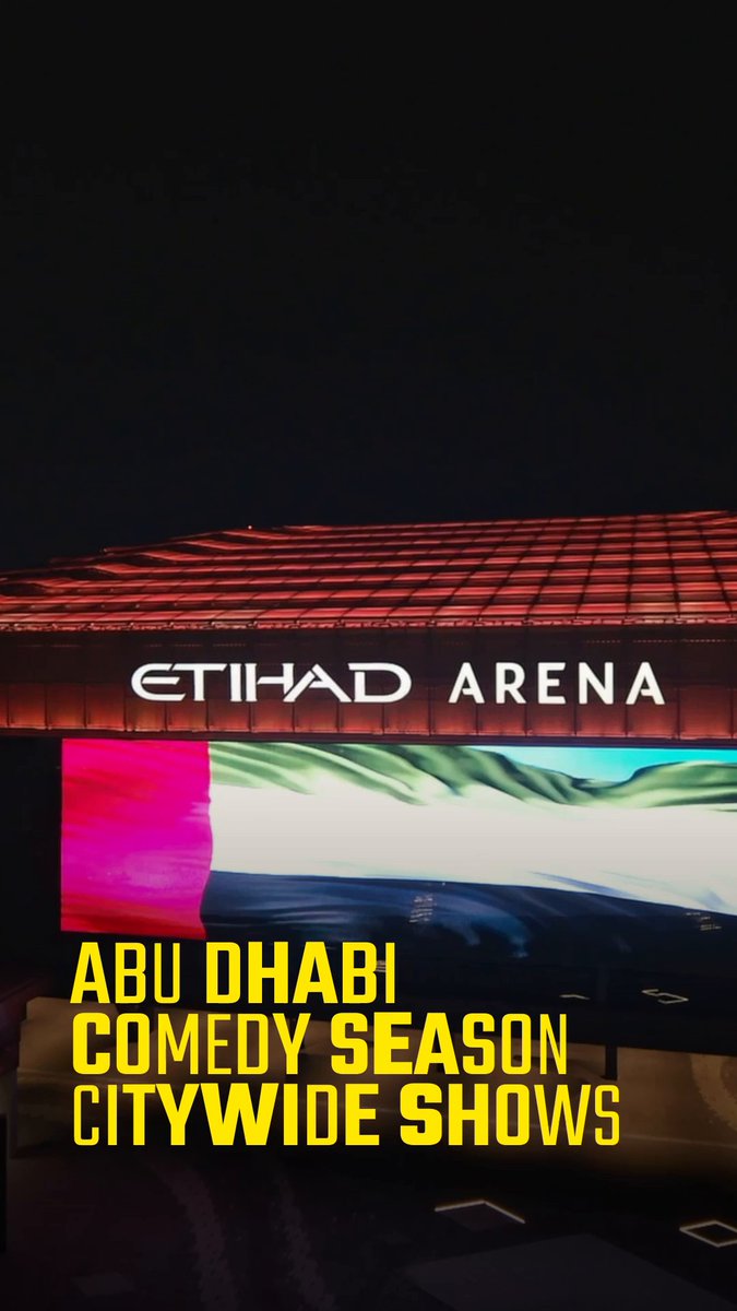 Rounding up the latest citywide comedy shows from around the capital! 😂 #InAbuDhabi Don’t miss out on the laughs, get your tickets now!