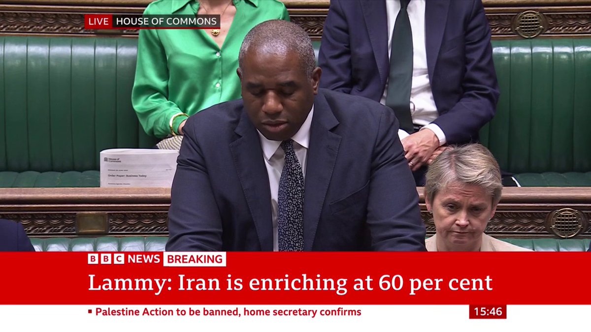 "The situation presents serious risks to British interests in the region," David Lammy says "Be in no doubt, we are prepared to defend our personnel, our assets and those of our allies and partners," the foreign secretary adds Follow live: