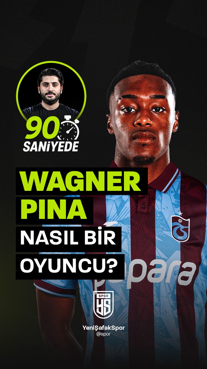 💥 Trabzonspor'un yeni transferi Wagner Pina'yı 90 saniyede anlattık. Trabzonspor'da ne yapar?