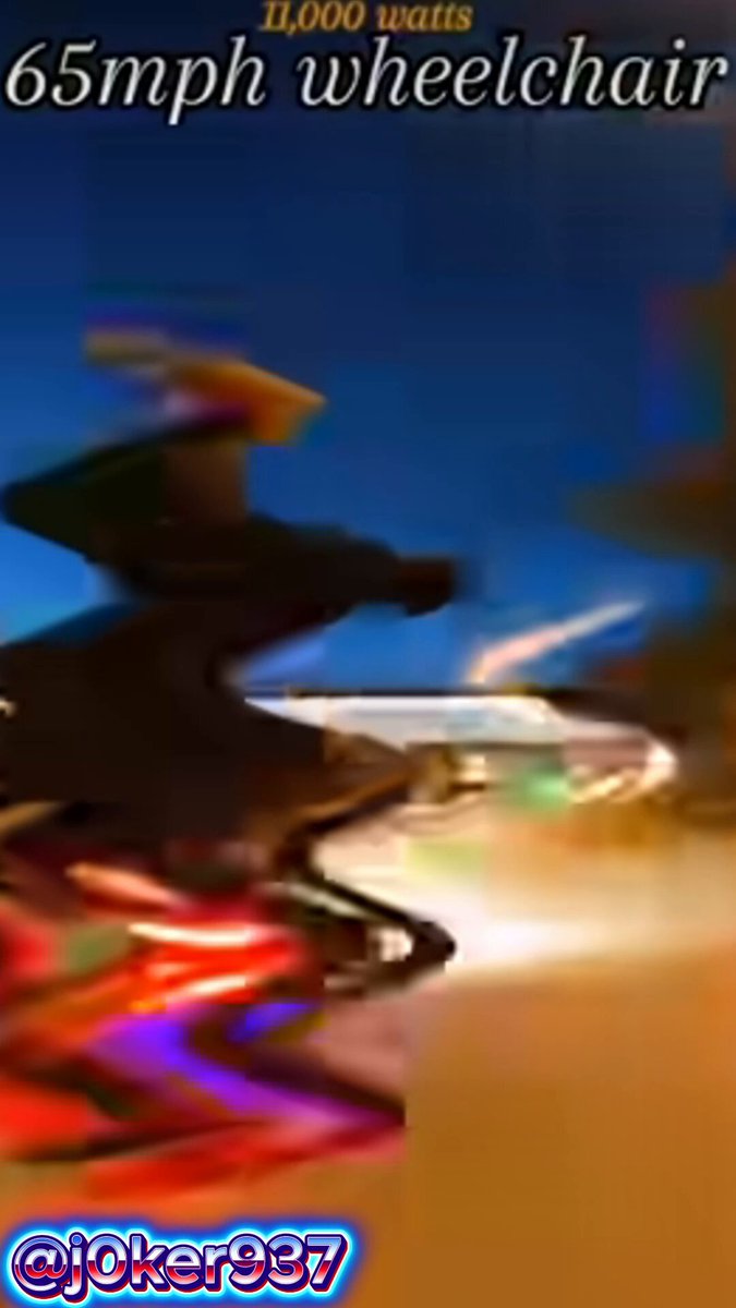 Imagine creating a wheelchair that can go speeds over 65 mph. Yessir!