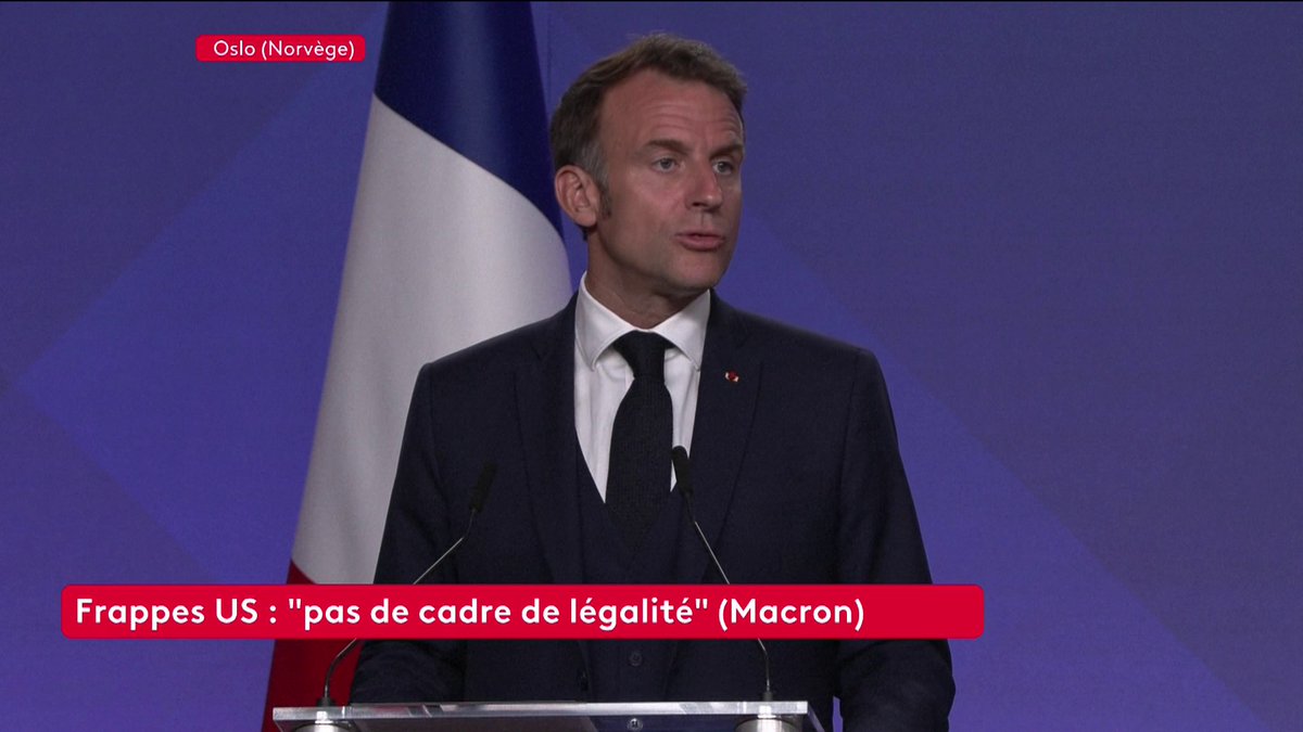 🔴 🗣 “Je crois à la souveraineté des peuples et à l’intégrité territoriale. J’y crois en Ukraine, (…) donc ça vaut partout dans le monde. Il n’y a pas de double standard“, assure le président Emmanuel Macron depuis Oslo.