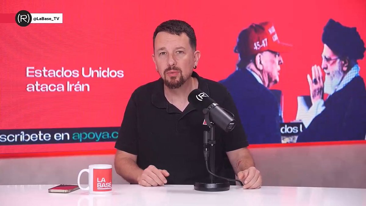 "Salir de la OTAN no es solo salvar nuestra economía y soberanía, es una posición moral y ética en medio de esta era de la impunidad normalizada y de la fuerza bruta" Pablo Iglesias sobre la OTAN, Trump e Irán 👇🏻 📺 LA BASE |