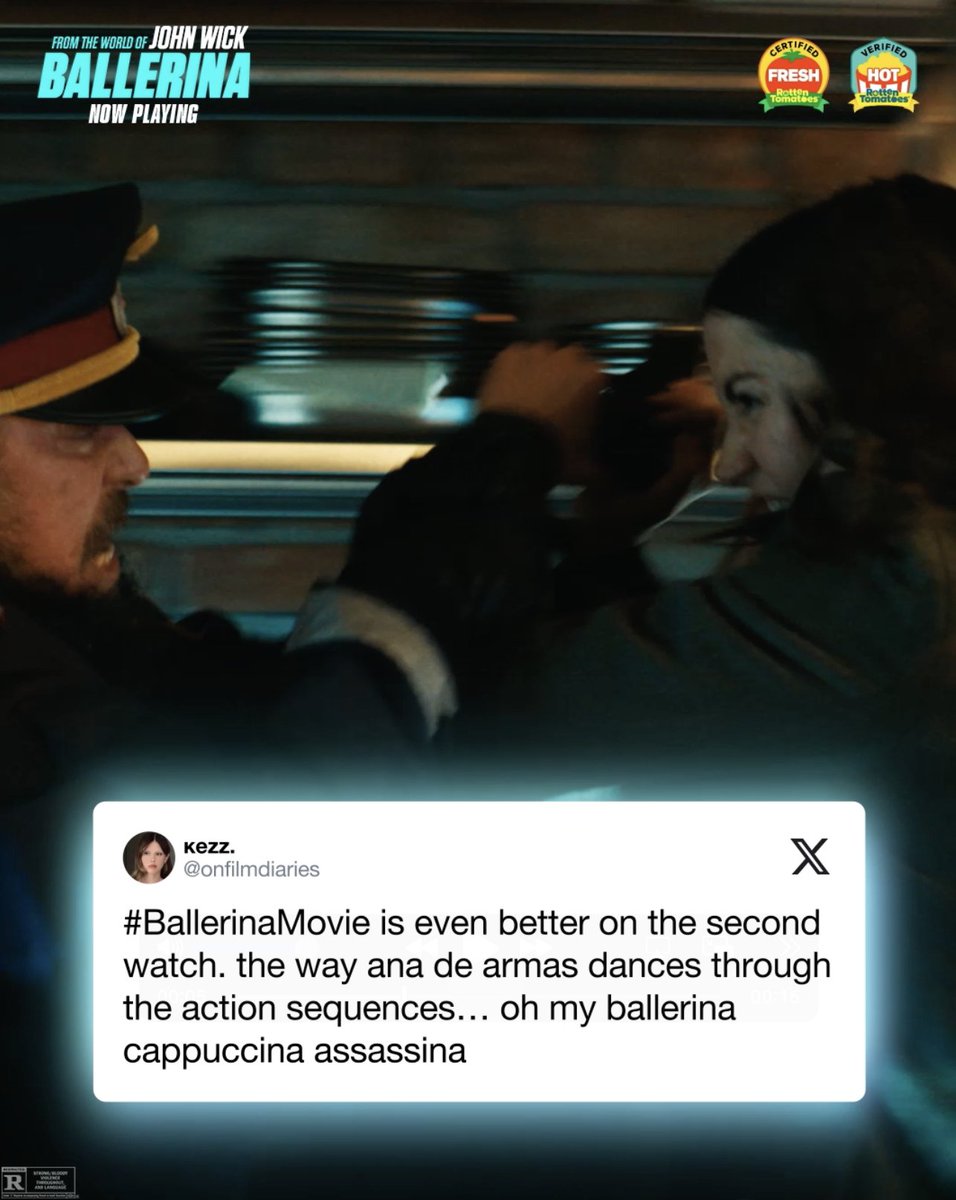 It just gets better. From the World of John Wick: #BallerinaMovie is now playing, only in theaters. Get tickets now.