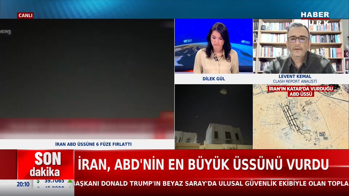 Katar, İran'ın saldırısını kınadı. İran neden Katar'daki ABD üssünü vurdu? Clash Report Analisti Levent Kemal #HT360'ta Dilek Gül'e değerlendirdi.
