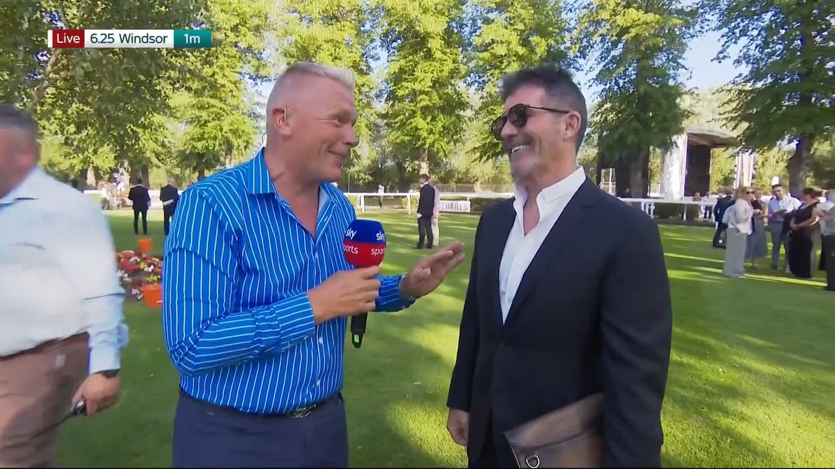 Not sure this was on many bingo cards! 🤣 Simon Cowell is talent-spotting in the Windsor Racecourse parade ring and Matt Chapman may have found his next career path...