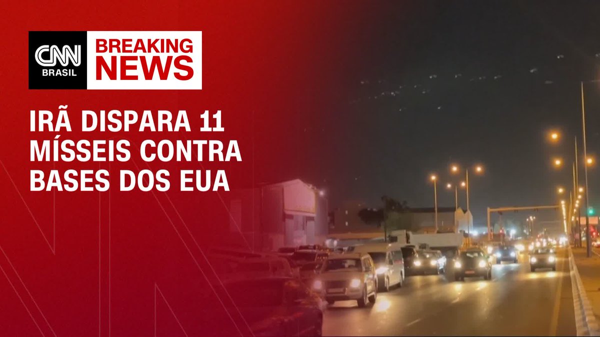 🚨ATENÇÃO: Segundo informações, Irã disparou 11 mísseis ao total contra bases dos EUA.