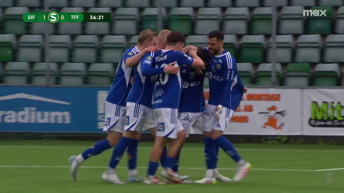 🗣 "Oj, oj oj vilket mål!" Marcelo Palomino får till en drömträff, 1-0 GIF Sundsvall mot Trelleborgs FF! 🎯 📲 Se matchen på Max