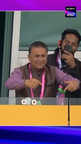 Sunil Gavaskar talking about his gesture when Rishabh Pant scored the hundred.