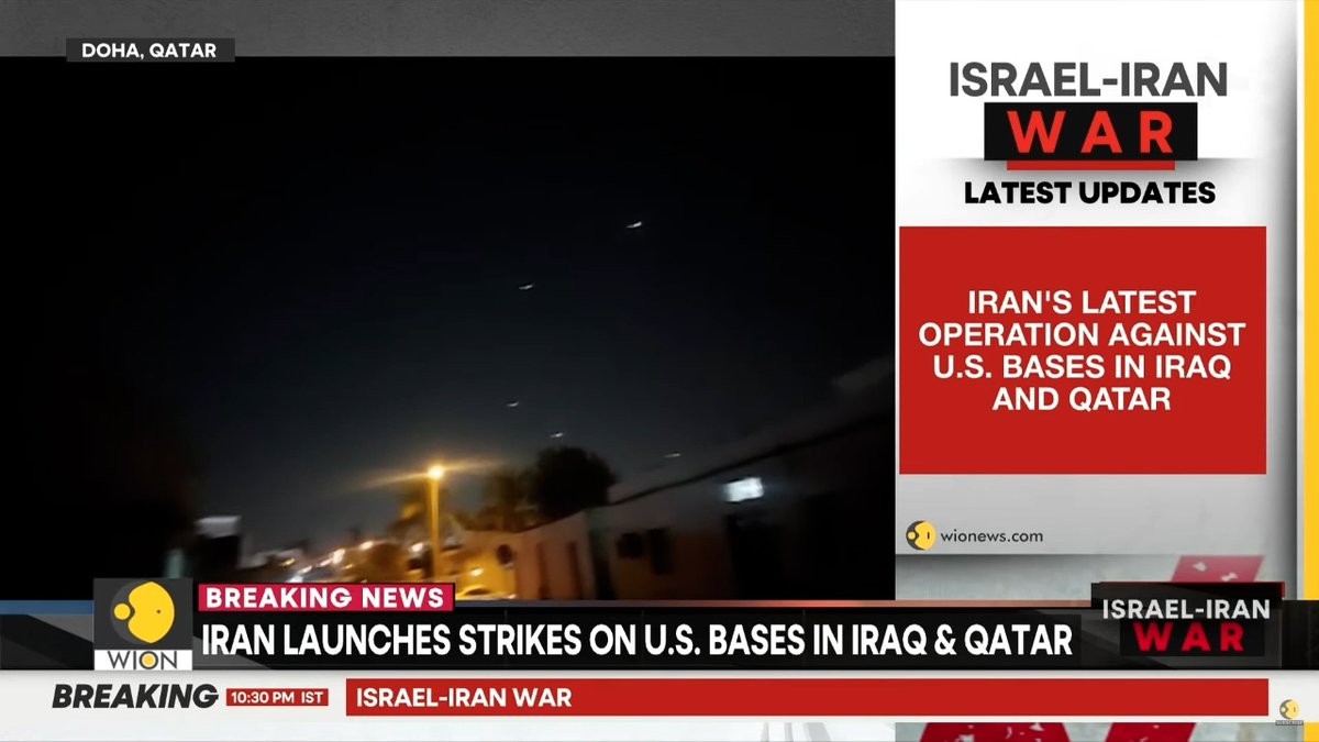 BREAKING: Iran Told Qatar The Missiles Were Coming— Just Like They Told Trump Missile Were Coming In 2020 As A Face Saving Operation Ahead Of De-Escalation Did Iran Just Blink?
