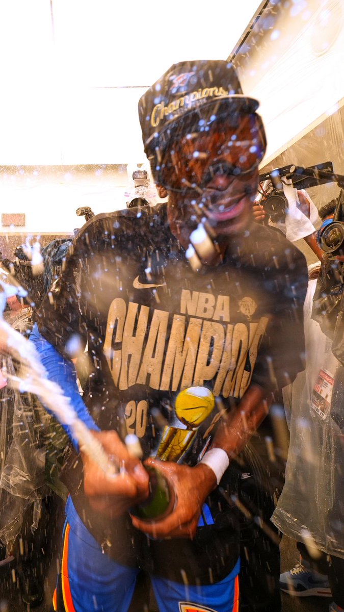 The Oklahoma City Thunder team may have won the NBA Finals, but popping champagne proved trickier than expected. Isaiah Hartenstein says most of the team turned to Alex Caruso — and YouTube — for help.