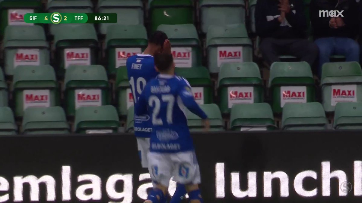 Yacqub Finey gör sitt andra mål för kvällen, 4-2 för GIF Sundsvall! 🎯 📲 Se matchen på Max
