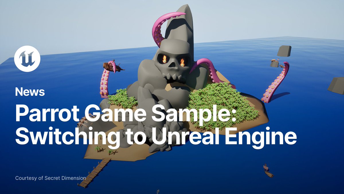 If you have experience with Unity and you're looking for a practical way to learn how to develop a game in Unreal Engine, then Secret Dimension Games has you covered 🤝 They created the Parrot Game Sample in both engines, posted both to Fab, and documented everything. Check it out: