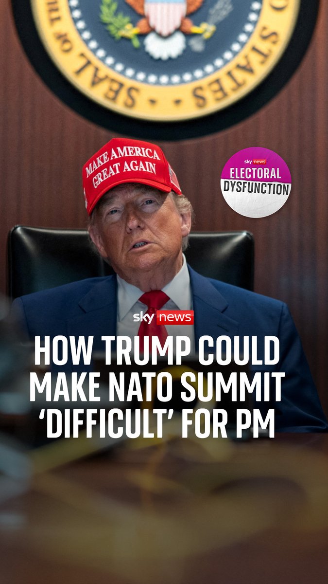 'All eyes will be on Israel-Iran.' Donald Trump and other world leaders will attend a NATO summit in The Hague this week. Beth Rigby explains why the US president could make life hard for Keir Starmer. Hear Electoral Dysfunction in full here 👉