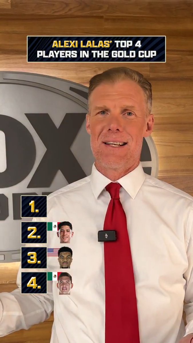 Do you agree with Alexi Lalas' Top 4 players in the Gold Cup? 🤔 1. 🇺🇸 2. 🇲🇽 3. 🇺🇸 4. 🇲🇽