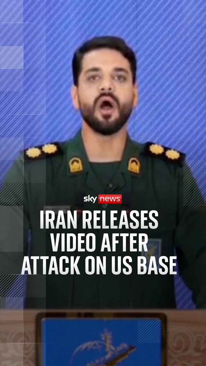 Iran's Islamic Revolutionary Guard released a video of missiles launching following their attack on a US military base in Qatar Live updates ➡️