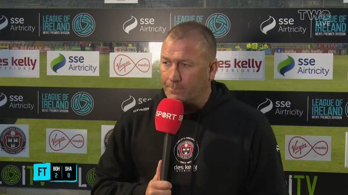 "Look, that's forgotten about. Football is fickle." Alan Reynolds on turning around his relationship with the Bohemians fans from that day at Tallaght Stadium to another win over Shamrock Rovers tonight. Reynolds also heaps praise of James Clarke's performance tonight.