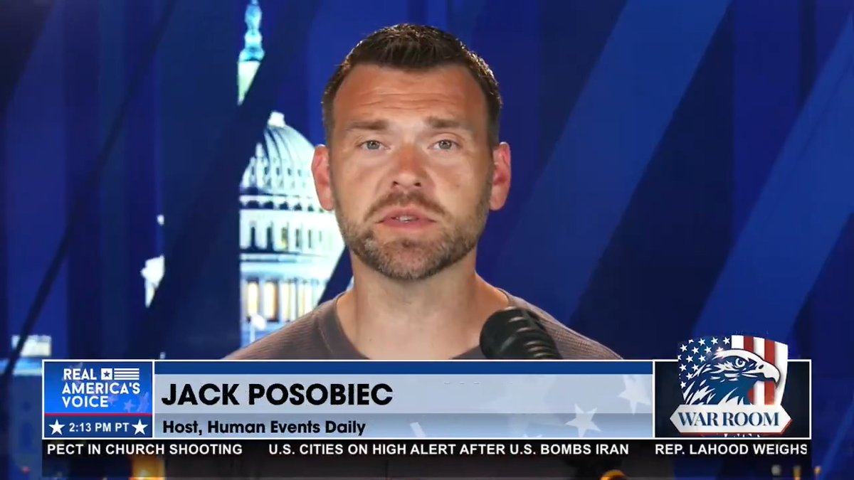 .Jack Posobiec with a message for those pushing regime change: "WE overthrew democratic Iran. Let's get it straight. That was us." Bannon’s WarRoom