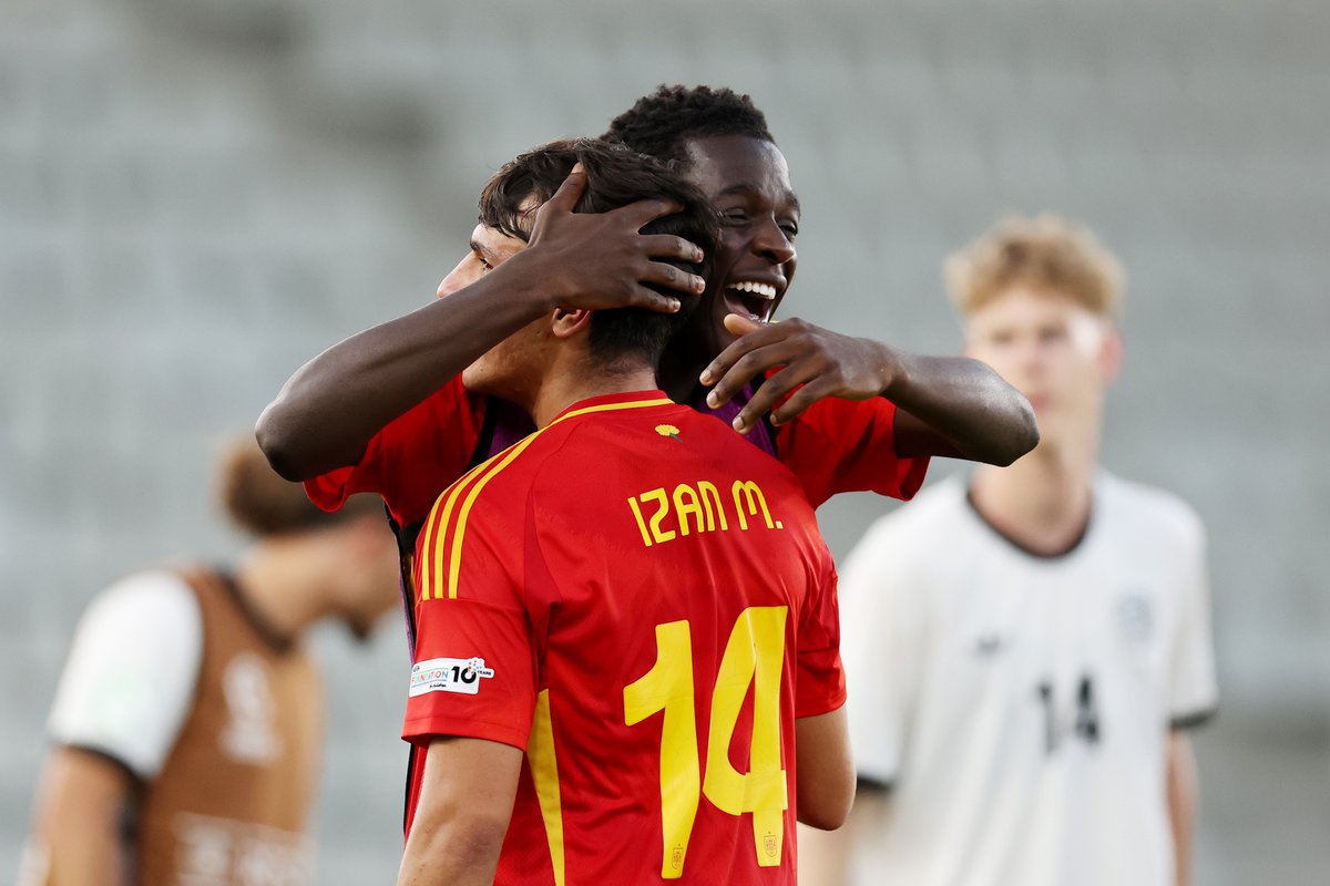 📹 𝗥𝗘𝗦𝗨𝗠𝗘𝗡 | SUB-19 España consigue el pase a la final en un duelo épico cargado de goles. 🇪🇸 6-5 🇩🇪 #U19EURO | #NuestraBase